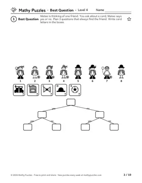Best Question, Level 4: a page from the free set
