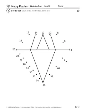 Dot-to-Dot, Level 2: a page from the free set