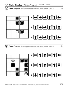 Fix the Program, Level 2: a page from the free set