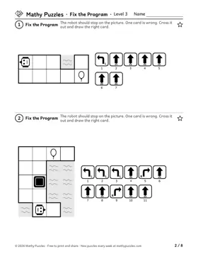 Fix the Program, Level 3: a page from the free set
