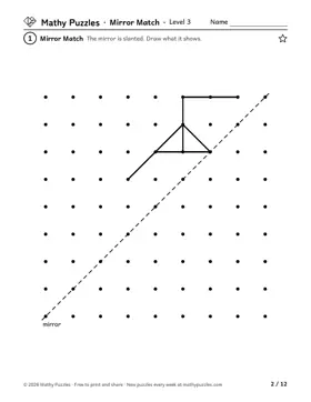Mirror Match, Level 3: a page from the free set