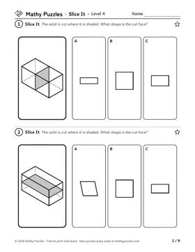 Slice It, Level 4: a page from the free set