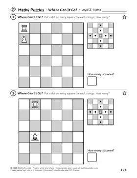 Where Can It Go?, Level 2: a page from the free set