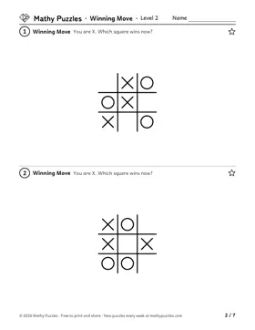 Winning Move, Level 2: a page from the free set